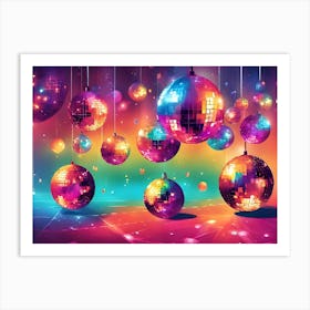 Disco Balls Art Print