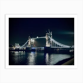 Tower Bridge At Night Art Print
