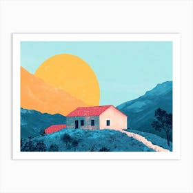 House In The Mountains 3 Art Print