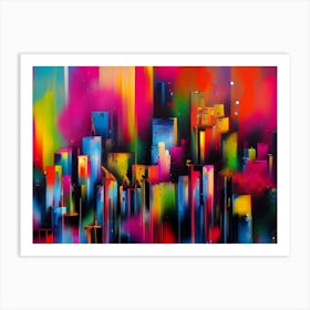 Cityscape (Graffiti) Art Print