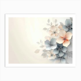 Abstract Flowers 4 Art Print