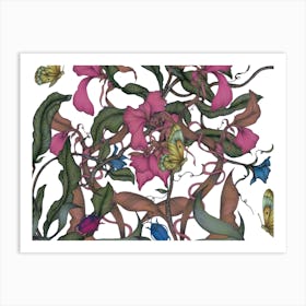 Beetle Garden II Art Print