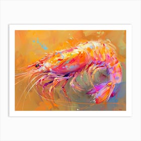 Shrimp Painting Art Print
