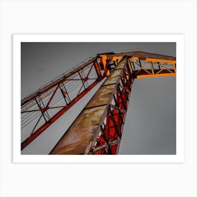 Crane Bridge Art Print