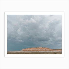 Storm Clouds Over The Desert In Turkmenistan Art Print