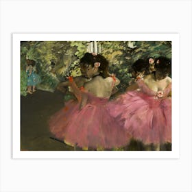 Ballerinas In Pink, Edgar Degas Art Print