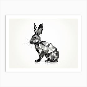 Rabbit Polygonal Art Print