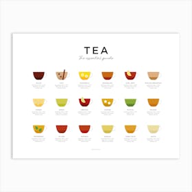 Tea Guide Landscape Minimal Art Print
