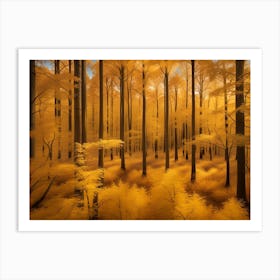 Autumn Forest 107 Art Print