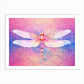 Dragonfly Roseate Skimmer Orthemis 5 Art Print