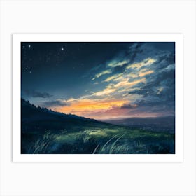 Night Sky 1 Art Print