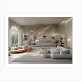 Modern Living Room 1 Art Print