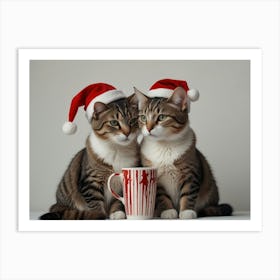 Christmas Cats 1 Art Print