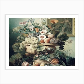 Vase Of Fruits Art Print