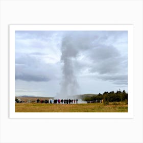 Geyser In Iceland (Iceland Series) Art Print