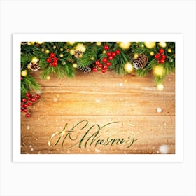 Merry Christmas 4 Art Print