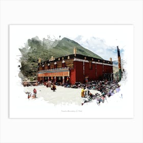 Tsurphu Monastery, Ü, Tibet Art Print