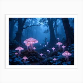 Mushroom Forest Art Print