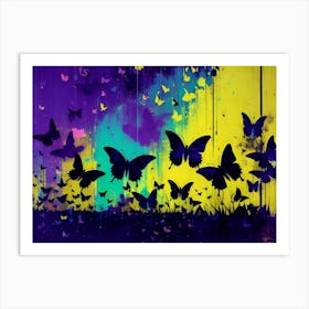 Butterflies In The Sky 46 Art Print