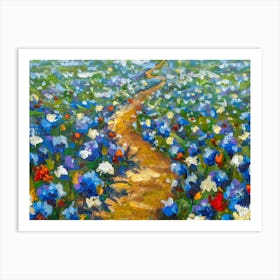 Bluebonnets Art Print