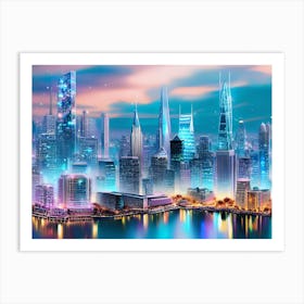 Futuristic Cityscape 23 Art Print