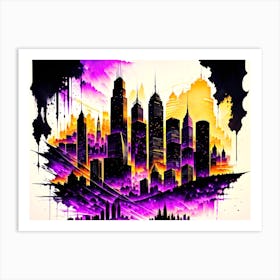 Cityscape Painting 5 Art Print