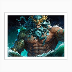 God Of The Sea 3 Art Print