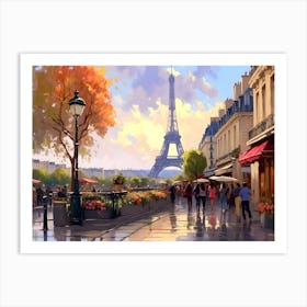 Paris Eiffel Tower 1 Art Print