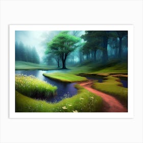 Walk In The Woods 1 Art Print