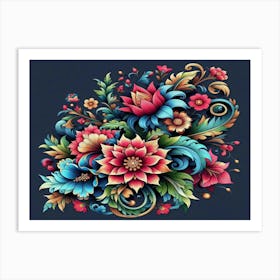 Floral Painting Art Print