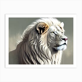 White Lion 23 Art Print