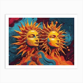 Sun and Moon 1 Art Print