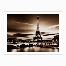 Eiffel Tower In Paris 4 Art Print