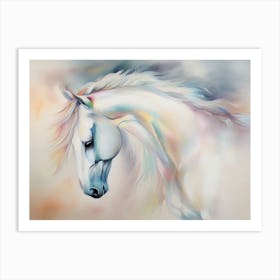 White Horse 2 Art Print