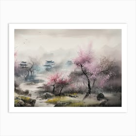 Chinese Cherry Blossoms 1 Art Print