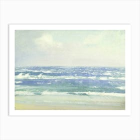 Vintage Painting Of The Sea Art Print