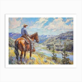Cowboy In Colorado 2 Art Print
