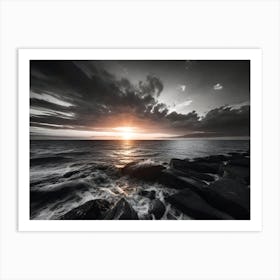 Sunset Over The Ocean 253 Art Print