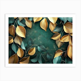 Leaves Background 4 Art Print