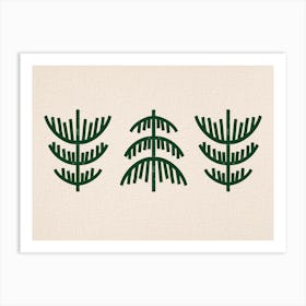 Trois Arbres Art Print