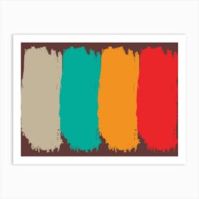 Paint Strokes Art Print