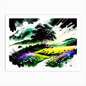 Landscape Painting 1 Art Print