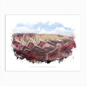 Serranía De Hornocal, Quebrada De Humahuaca, Argentina Art Print