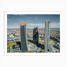 City Life Milan, Italy Art Skyscrapers Tre Torri Art Print