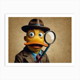 Detective Duck Art Print