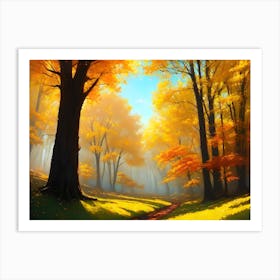 Autumn Forest 36 Art Print