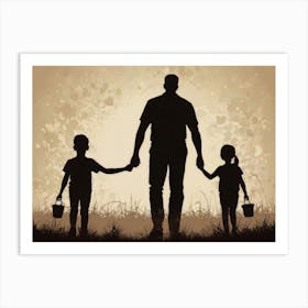 Father And Son (3) Father's Day Art Print