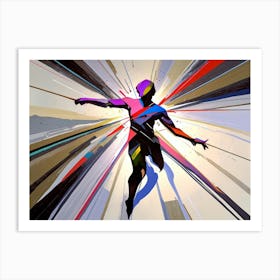 Man In A Colorful Suit Art Print