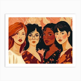 Four Women 2 Art Print