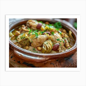 Chicken And Artichoke Stew 2 Art Print